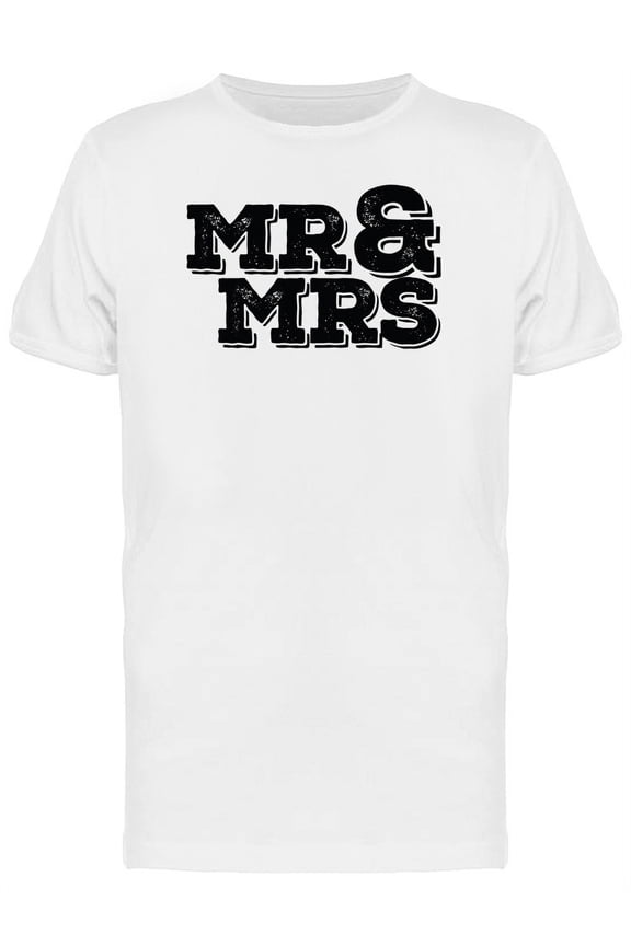 Mr&Mrs Bold Font Tee Men's -Image by Shutterstock