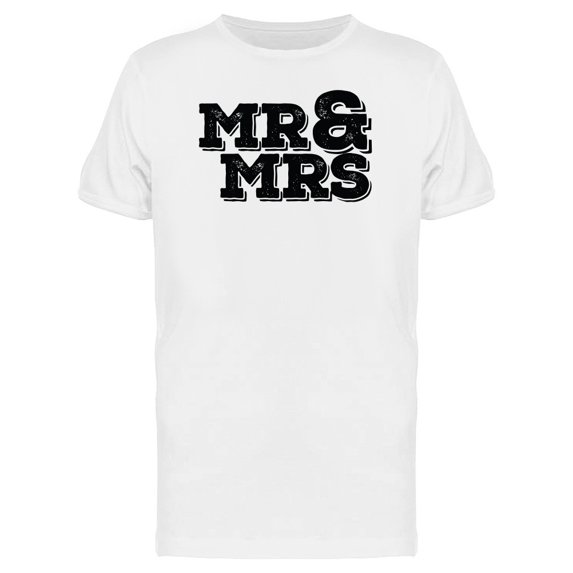 Mr&Mrs Bold Font Tee Men's -Image by Shutterstock