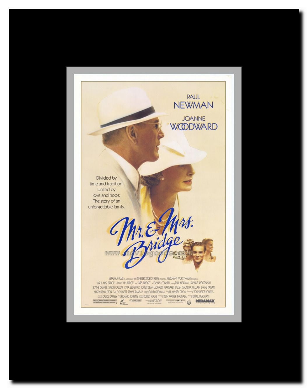 Mr. & Mrs. Bridge Framed Movie Poster