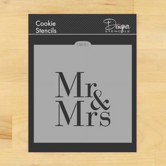 Mr & Mrs Cookie and Craft Stencil by Designer Stencils