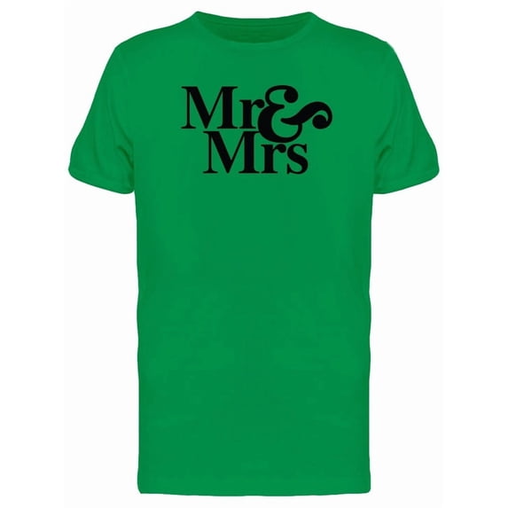 Mr&Mrs Curvy Font Tee Men's -Image by Shutterstock