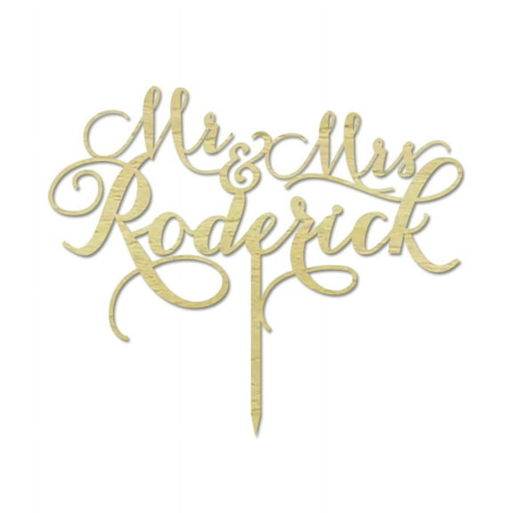 "Mr & Mrs" Custom Wedding Cake Topper Personalized Rustic Wooden Cake Topper Cake Decoration 8"-9" Inches Wide