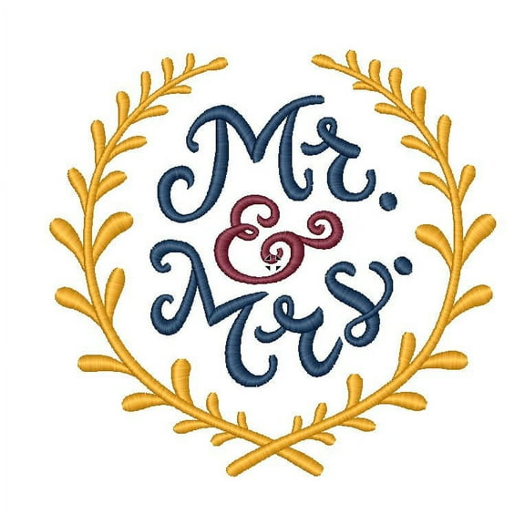 Mr & Mrs - Embroidery America Premium Flour Sack Towel