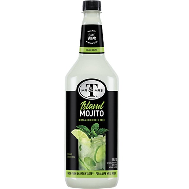 Mr & Mrs Mojito Mix, 1L Bottle, 1 Pack Premium Cocktail Mixer for