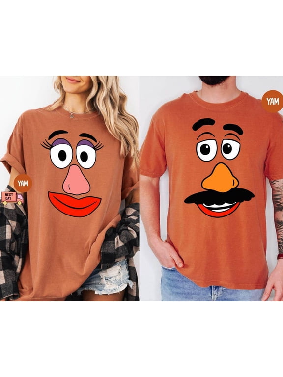 Mr & Mrs Potato Thanksgiving Shirt, Cute Fall Couple Matching Tee, Funny Halloween Thanksgiving Graphic Shirt, Halloween Family Matching Outfit, Thanksgiving Party Gift