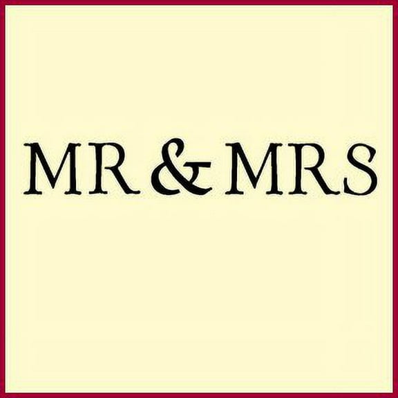 Mr and Mrs Ring Pillow Stencil - DIY Custom Wedding Romance Romantic Cupid Love Lovebird Decorations Template Reusable Laser Cut Mylar Template for Painting Home Decor Crafts - The Artful Stencil