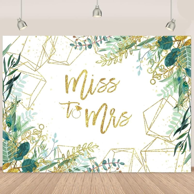 Mrs And Mr Just Married Round Wedding Backdrop