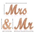 thumbnail image 1 of Mr and Mrs Sign Wedding Sweetheart Table Decorations, Wooden Freestanding Letters for Photo Props, Rustic Wedding Centerpiece, Anniversary Wedding Shower Gift, 1 of 8