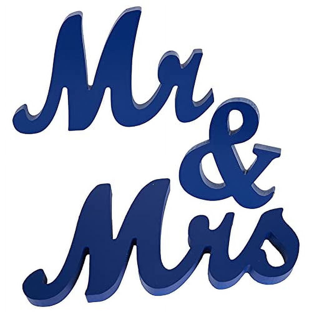 Mr and Mrs Sign for Wedding Table Wooden Wedding Signs Sweetheart Table ...