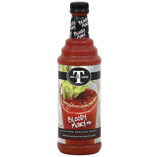 Mr & Mrs T Bloody Mary Mix, 33.8 oz (Pack of 6) -