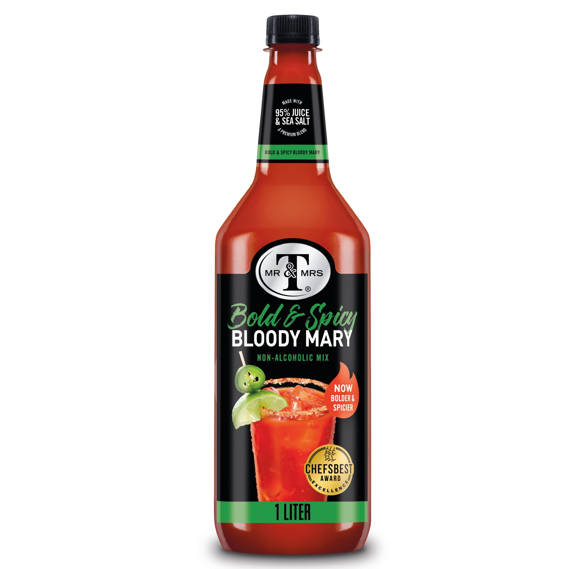 Mr & Mrs T Cane Sugar Bold & Spicy Bloody Mary Mix, 1 L, Bottle