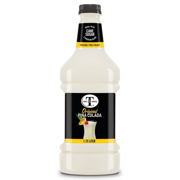 Mr & Mrs T Cane Sugar Pia Colada Mix, 1.75 L, Bottle