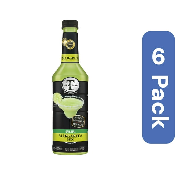 Mr & Mrs T Mixer Margarita 33.8 oz (Pack Of 6)
