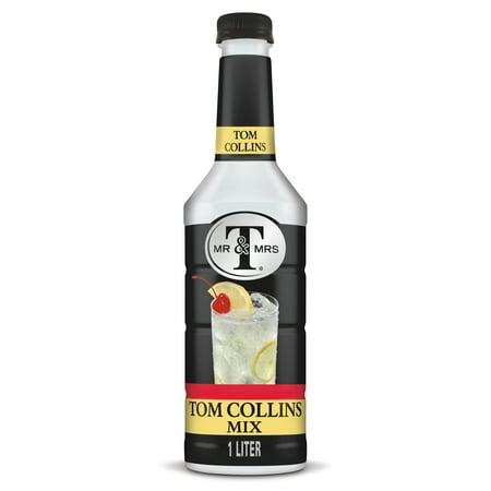 Mr & Mrs T Tom Cane Sugar Collins Mix, 33.8 fl oz, Bottle