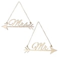 thumbnail image 1 of Mr Mrs Wall Plaque Arrow Rustic Wedding Signs for Party Decor, 1 of 4