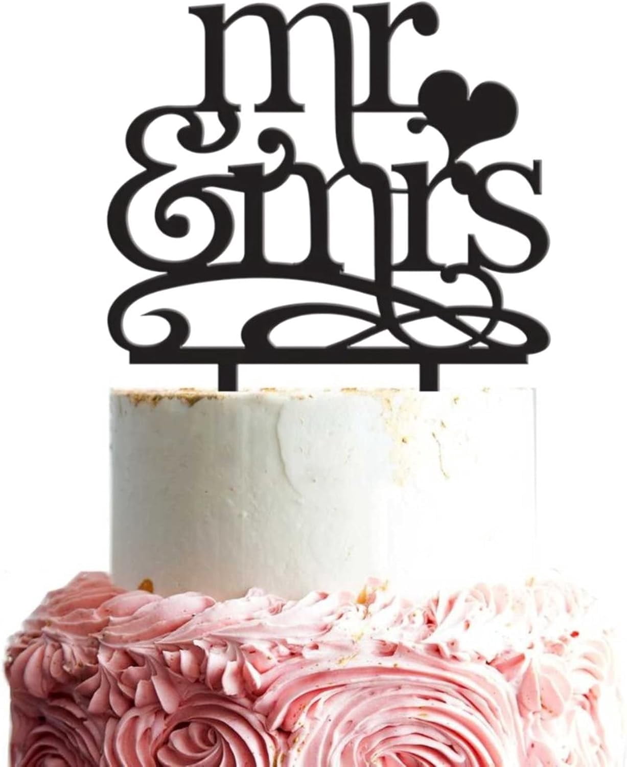 Mr & Mrs Wedding Cake Topper Bride & Groom Wedding Engagement Cake ...
