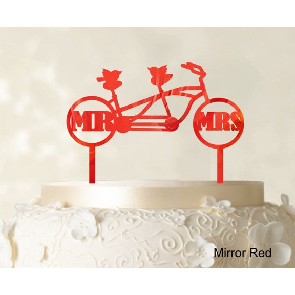 "Mr & Mrs Wedding Cake Topper Custom Name Cake Topper Color Option Available 6""-7"" Inches Wide"