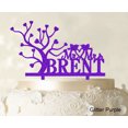 thumbnail image 1 of "Mr & Mrs Wedding Cake Topper Custom Name Cake Topper Color Option Available 6""-8"" Inches Wide", 1 of 1