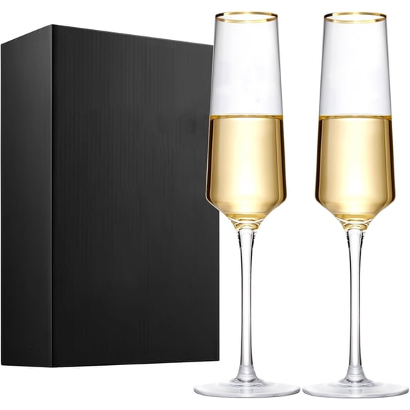 Mr and Mrs Wedding Champagne Flutes with Long Stem,Bride and Groom Toasting Crystal Glass Set, Bridal Shower Gift, Engagement Gifts for Couples, Newlyweds, Anniversary