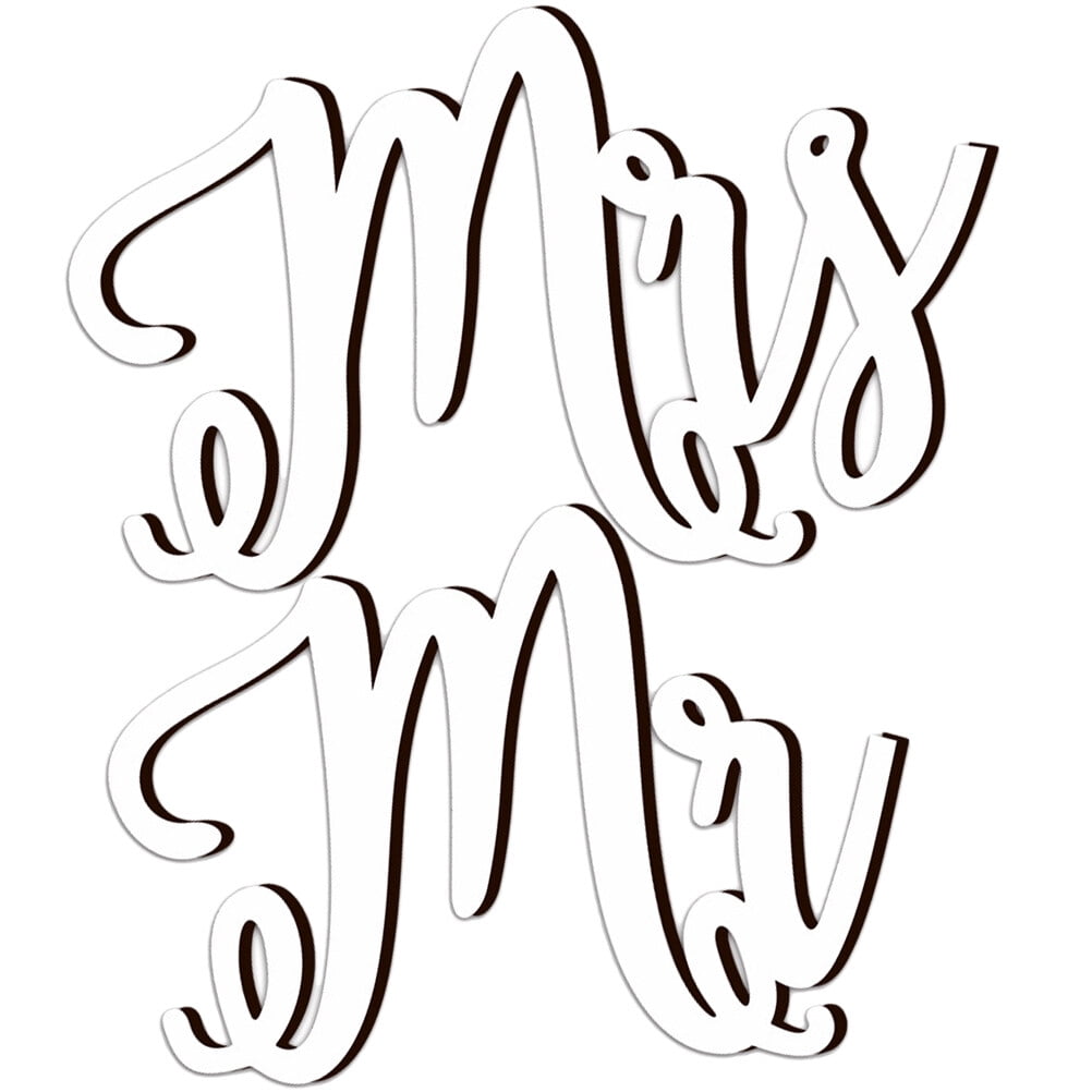 Mr Mrs Wedding Supplies Party Supply Bride Sign Country Decorations