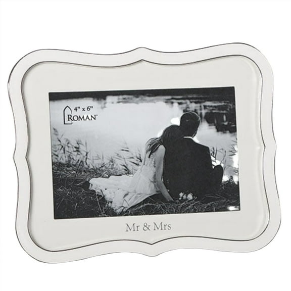 Frame-White Wedding-Mr. & Mrs. (Matting) (6.5 )