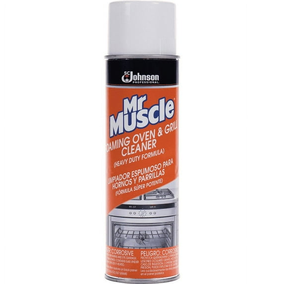 Mr. Muscle Oven/Grill Cleaner, 20 Oz Aerosol Can, Orange