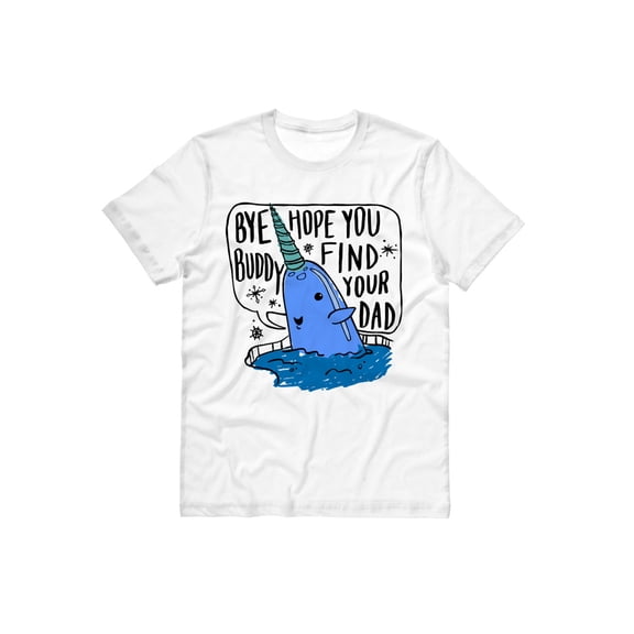 Mr. Narwhal Elf Christmas Shirt X-Large White