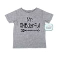 thumbnail image 1 of Mr. ONEderful - wallsparks cute & funny Brand cool boho 1st First Birthday Shirt Age 1 One year old - Soft Infant Shirt, 1 of 3