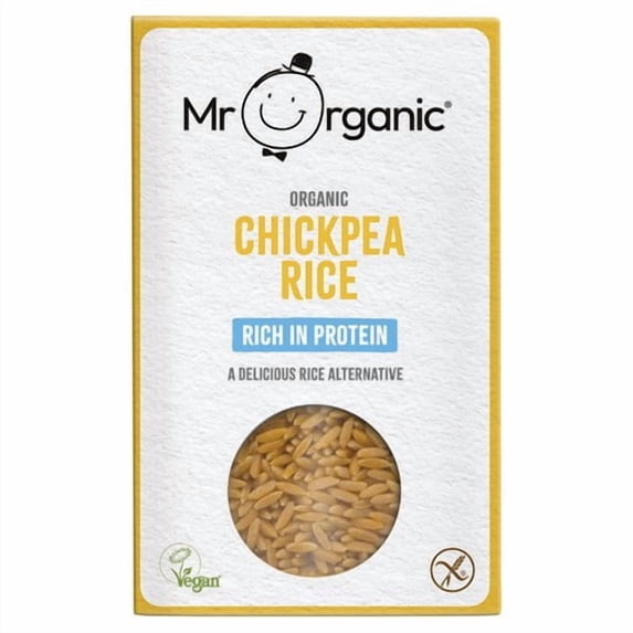 Mr Organic Chickpea Protein Rice 250g, British Import (Pack of 3)