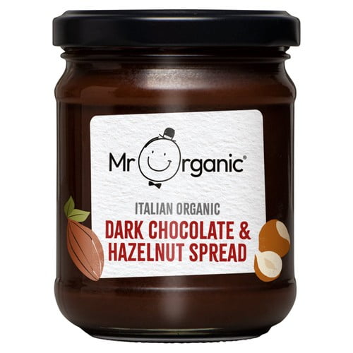 Mr Organic Dark Chocolate & Hazelnut Spread 200g, British Import (Pack of 2)