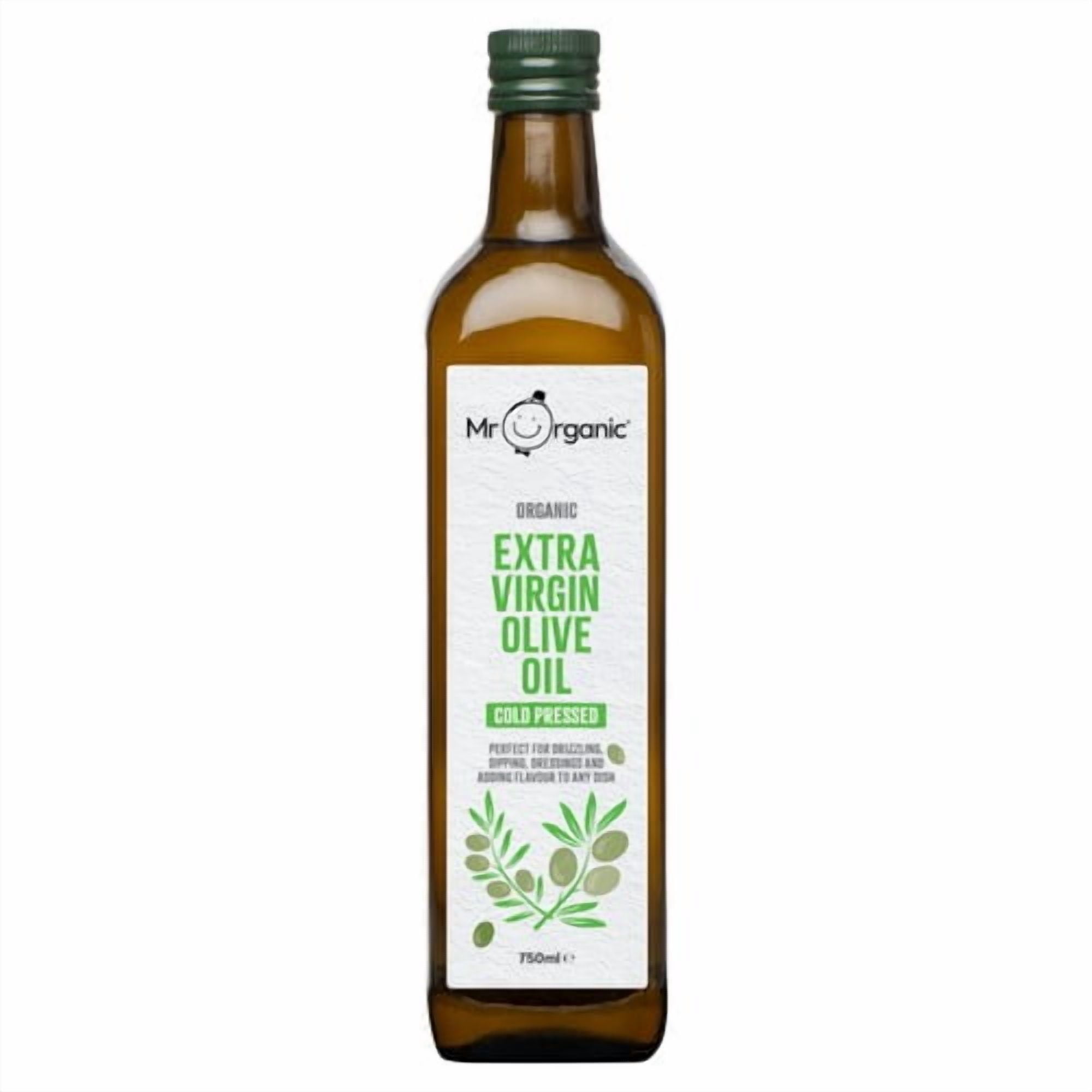 Mr Organic Extra Virgin Olive Oil 750ml, British Import (Pack of 2)