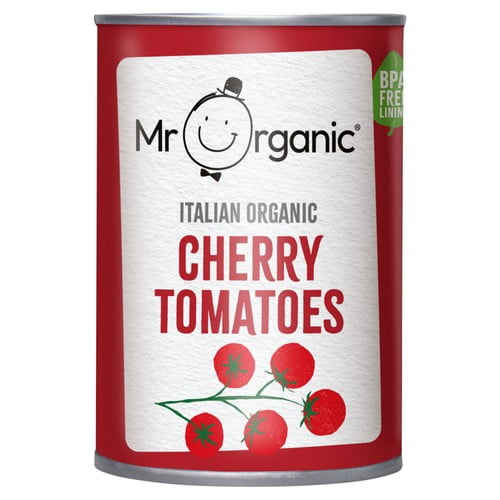 Mr Organic Italian Cherry Tomatoes 400g, British Import (Pack of 3)