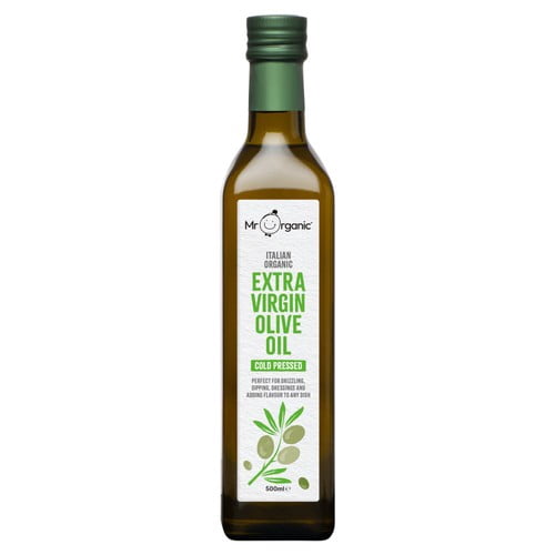 Mr Organic Italian Extra Virgin Olive Oil 500ml, British Import (Pack of 2)