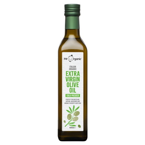 Mr Organic Italian Extra Virgin Olive Oil 500ml, British Import (Pack of 2)