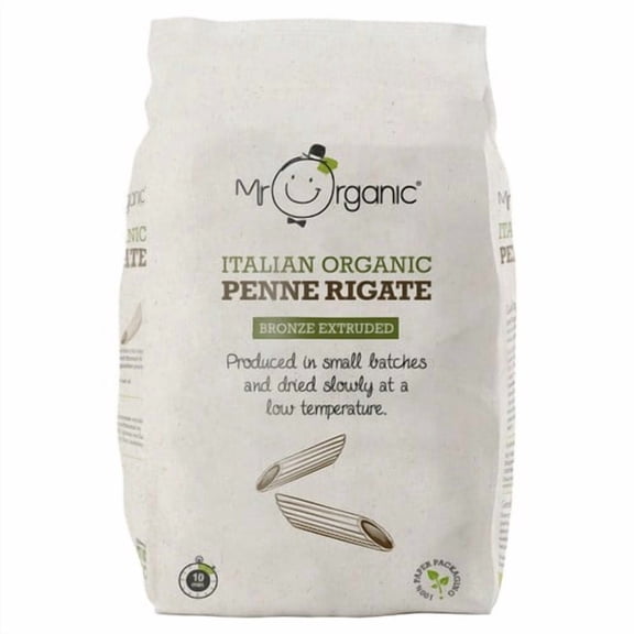 Mr Organic Italian Penne Pasta 500g, British Import (Pack of 3)