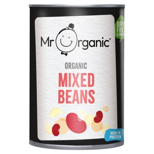 Mr Organic Mixed Beans 400g, British Import (Pack of 3)
