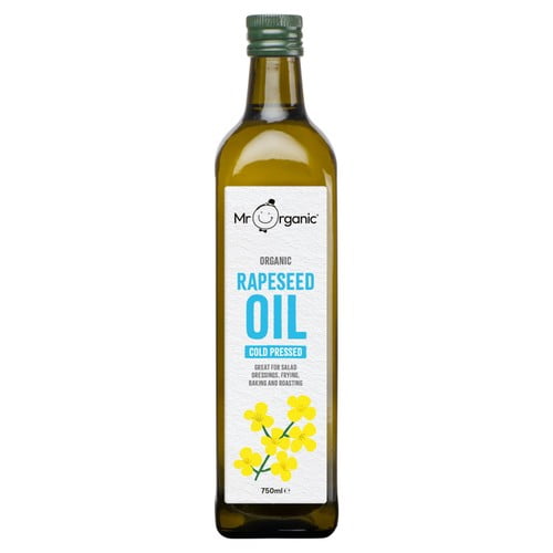 Mr Organic Rapeseed Oil 750ml, British Import (Pack of 2)