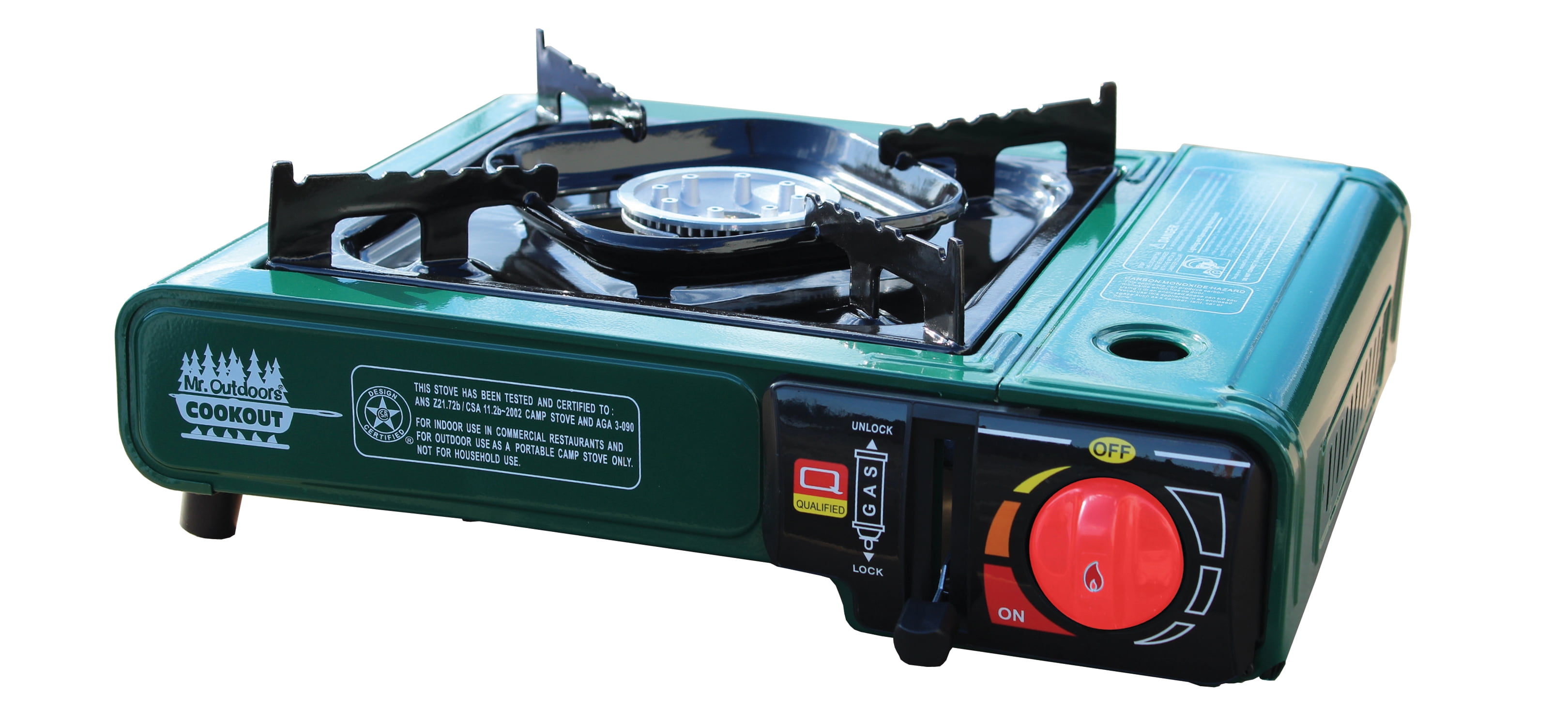 Mr. Outdoors Green Single Burner Portable Gas Stove