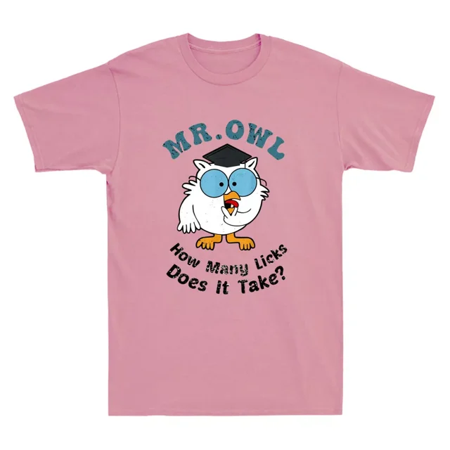 Mr. Owl How Many Licks Does It Take Funny Owl Lover Meme Vintage Men's