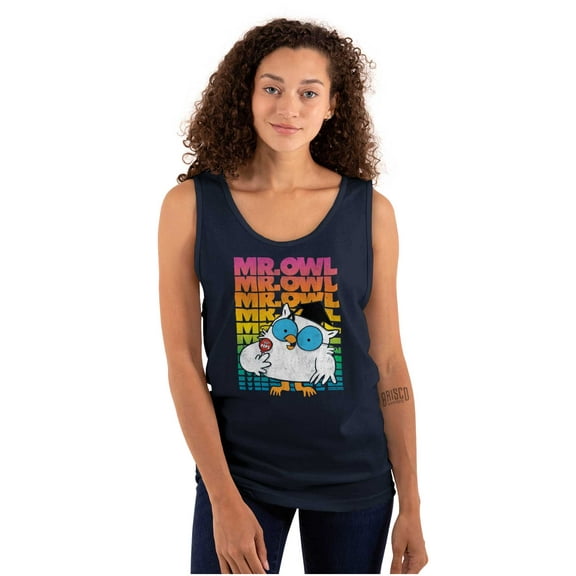 Mr Owl Vintage Retro Tootsie Pops Tank Top T Shirts Men Women Brisco Brands S