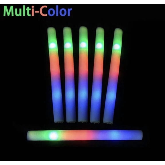 Mr Party King Led Party Foam Light Stick Batons Wand Wedding Parties 2 Pack New