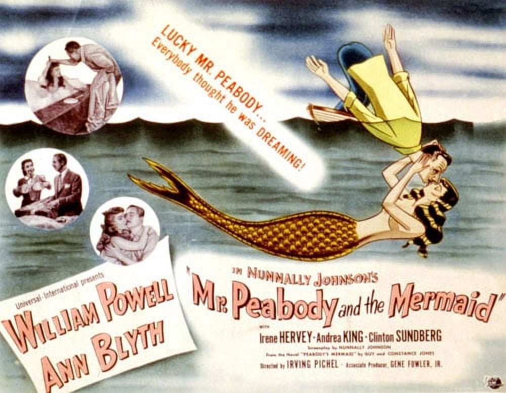 Mr Peabody And The Mermaid Canvas Art -  (28 x 22)