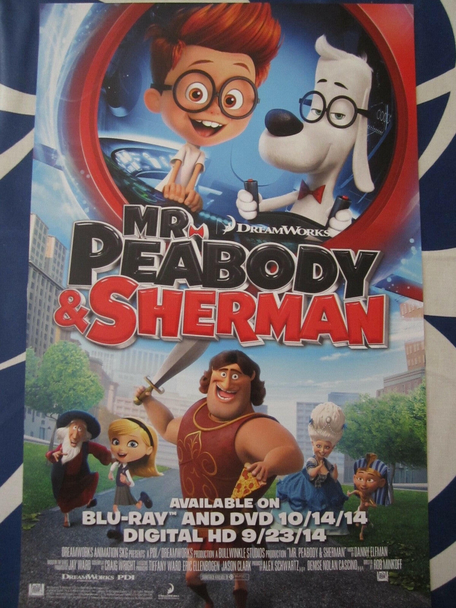 Mr. Peabody and Sherman 2014 mini 11x17 DreamWorks movie poster ...