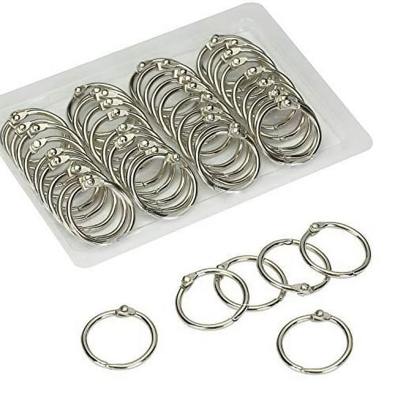 Mr. Pen- Loose Leaf Binder Ring, 40 Pack, 1 inch