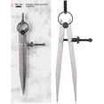 thumbnail image 1 of Mr. Pen- Adjustable Divider Leather Compass, 8 inch, Lockable Metal Wing Divider Compass, Metal Compass, Wing Dividers for Leather, Woodworking Compass, Metal Compass for Metal Work., 1 of 7