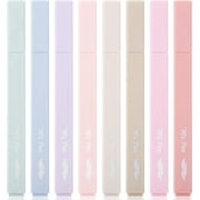 Mr. Pen- Aesthetic Highlighters, 8 Pcs, Chisel Tip, Muted Pastel Color, Assorted Color Highlighter Set