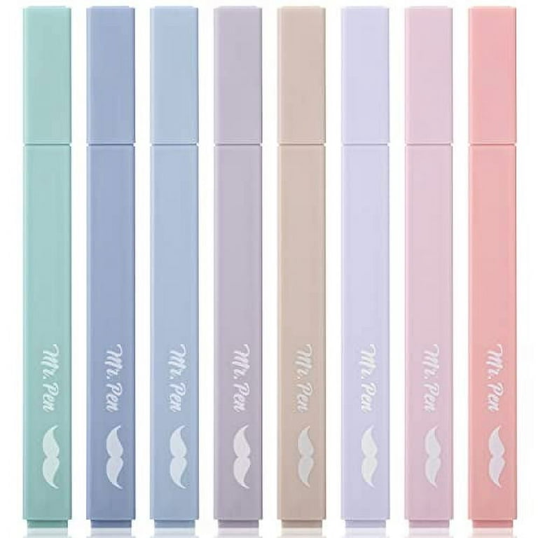 Mr. Pen- Aesthetic Highlighters, 8 pcs, Chisel Tip, Vintage Colors, No  Bleed Bible Highlighter Pastel, Highlighters Assorted Colors, Pastel  Highlighter Set, Cute Highlighter - Yahoo Shopping