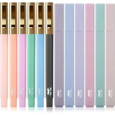Mr. Pen- Aesthetic Highlighters and Black Pens No Bleed, 12 Pack, Pastel Color Bible Highlighters No Bleed