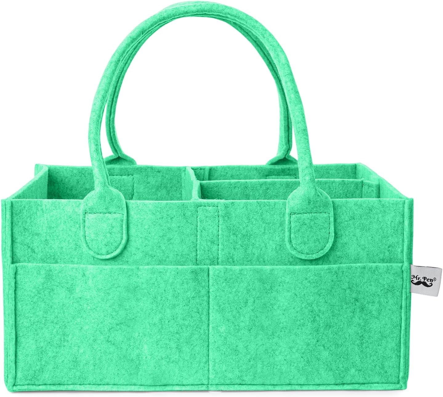 Cesto Organizer Per Pannolini Parker Baby Co. | Feltro Grigio Portatile Per Auto E Cameretta