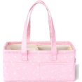 thumbnail image 1 of Mr. Pen- Baby Diaper Caddy Organizer, Pink with Star Pattern, Car Diaper Caddy, Baby Caddy Organizer, Portable Diaper Caddy, Diaper Organizer for Changing Table, 1 of 7